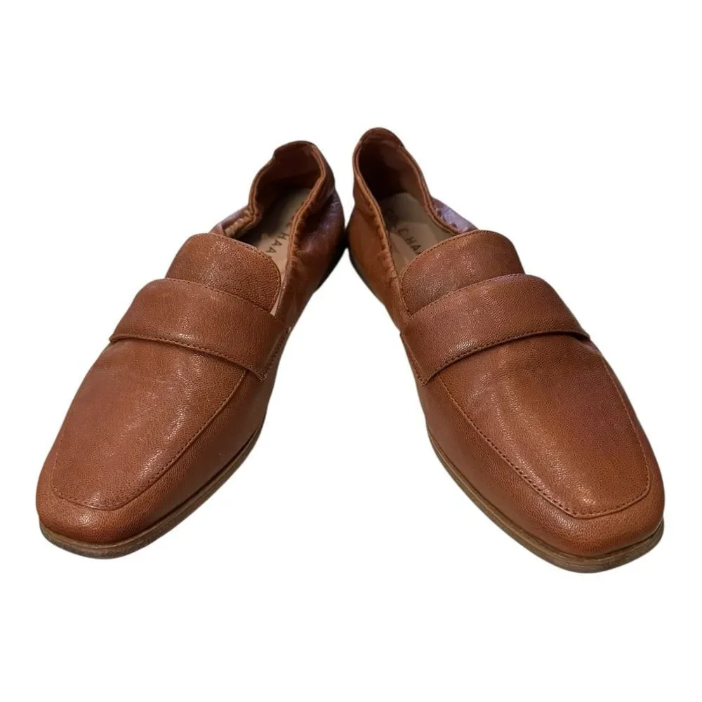 Cole Haan Women's Trinnie British Tan Soft Leather Loafers 7.5